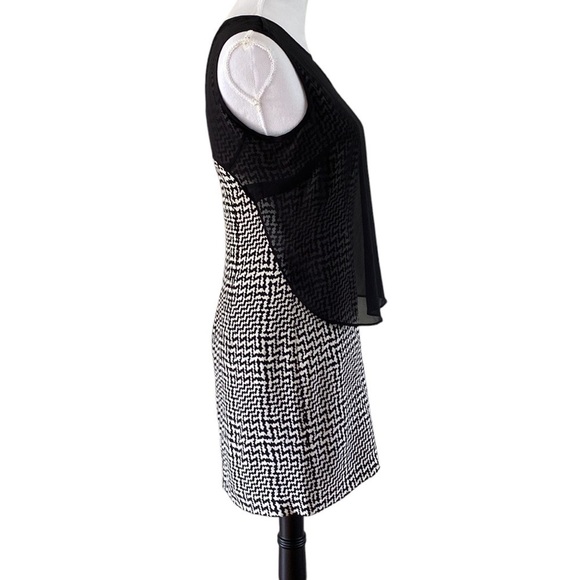 RAG & Bone Black & White Fleet Sleeveless Silk Dress - Picture 3 of 9